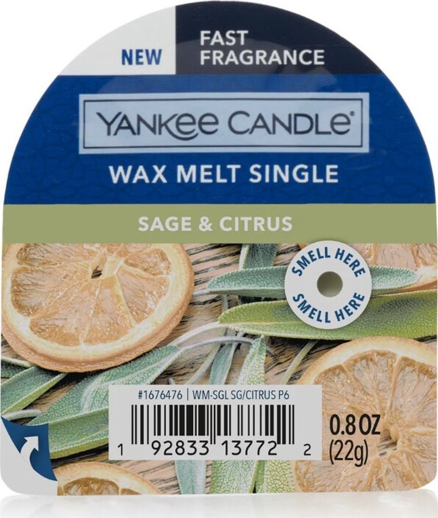 Yankee Candle Wosk zapachowy Sage&Citrus 22g