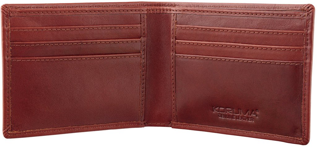 Cienki portfel męski skórzany typu SLIM (Brąz) Uniwersalny