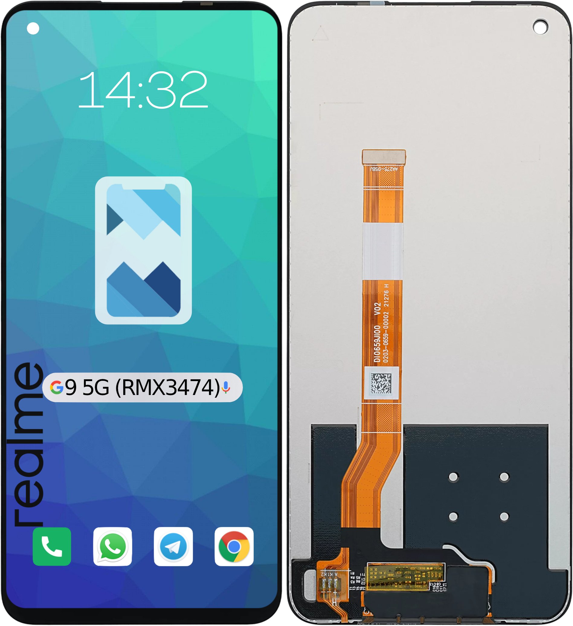Wyświetlacz LCD Ekran Szybka Dotyk do Realme 9 5G | RMX3474
