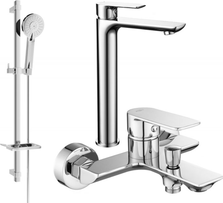 Mexen Mexen Alfa DQ40 zestaw wannowy, chrom - 745713DQ40-00