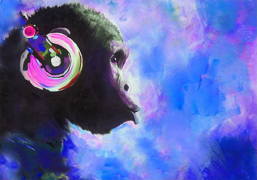 DecoNest Fototapeta - Niebieska melodia - 100X70