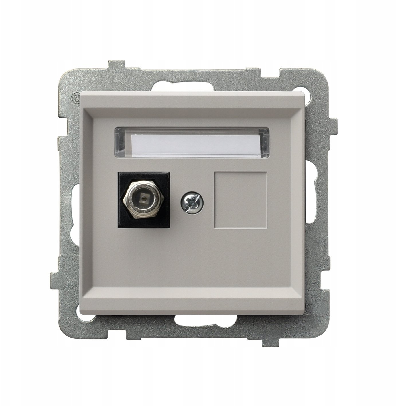 SONATA Gniazdo antenowe typu F pojedyncze kaszmir GPA-1RF/m/82