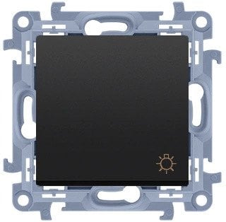 Przycisk światło szybkozłączka Kontakt-Simon Simon 10 CS1C.01/49 czarny mat