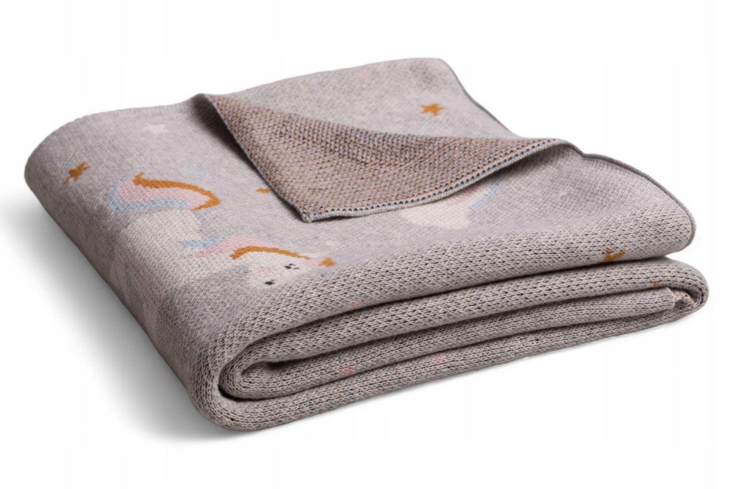 Kocyk RAINBOW z bawełny 80x100