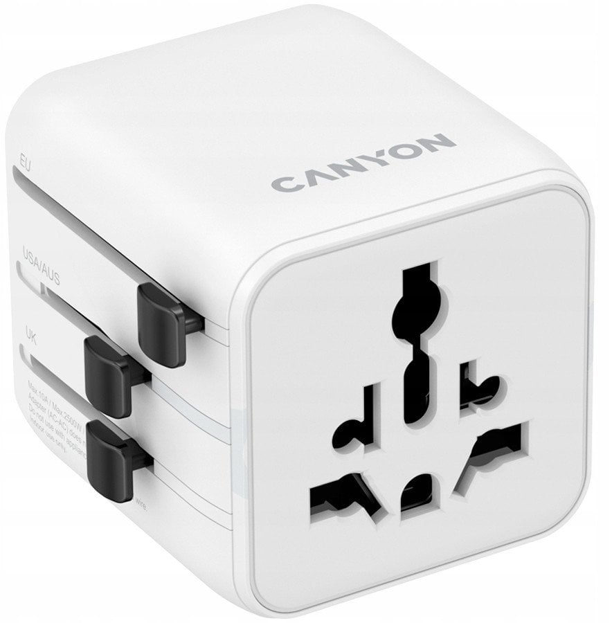 CANYON Travel Adapter OnTour One EU/UK/US/AUS White