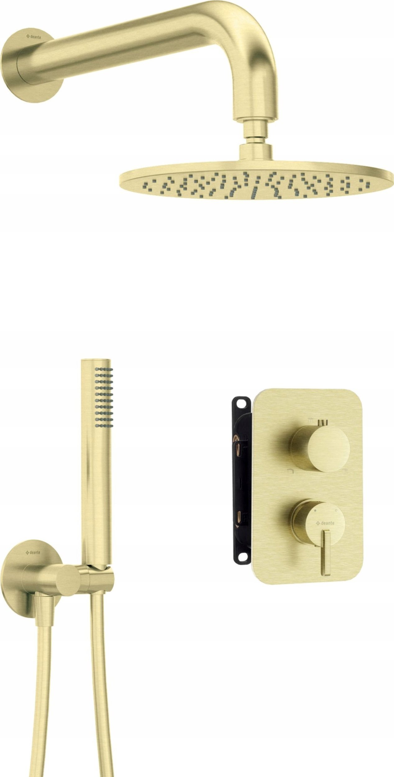 Zestaw prysznicowy Deante Zestaw prysznicowy podtynkowy z BOXem mieszaczowym - z głowicą prysznicową