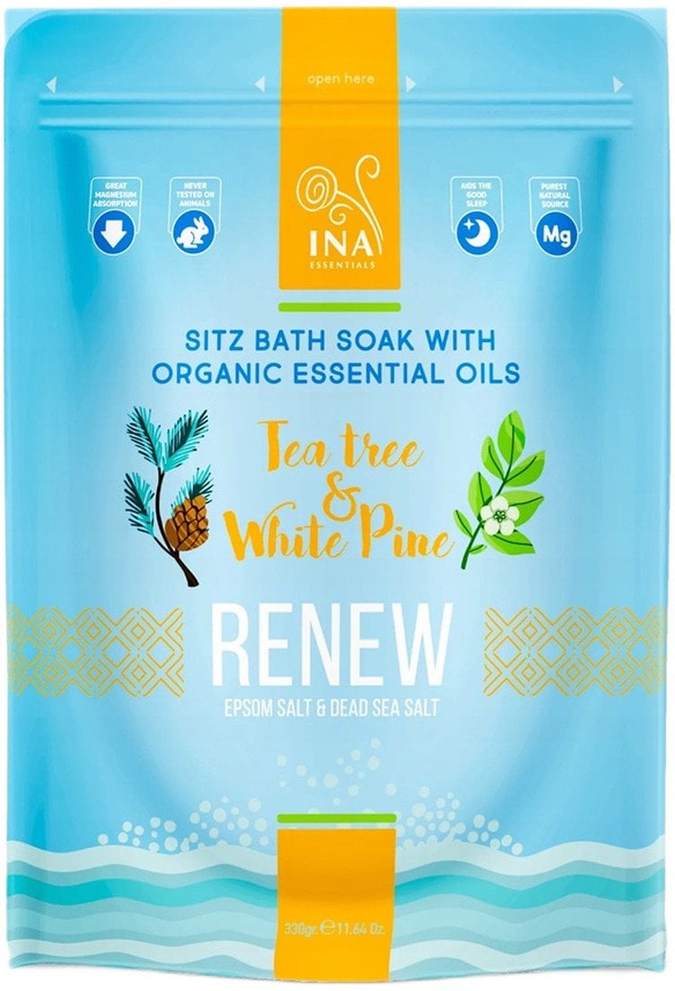 Ina Essentials Renew sól do kąpieli z drzewem herbacianym i sosną białą 330g