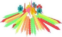 Arpex Świeczki urodzinowe neon 24szt