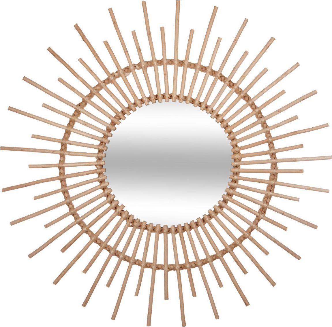 Atmosphera Wiklinowe lustro ścienne Słońce