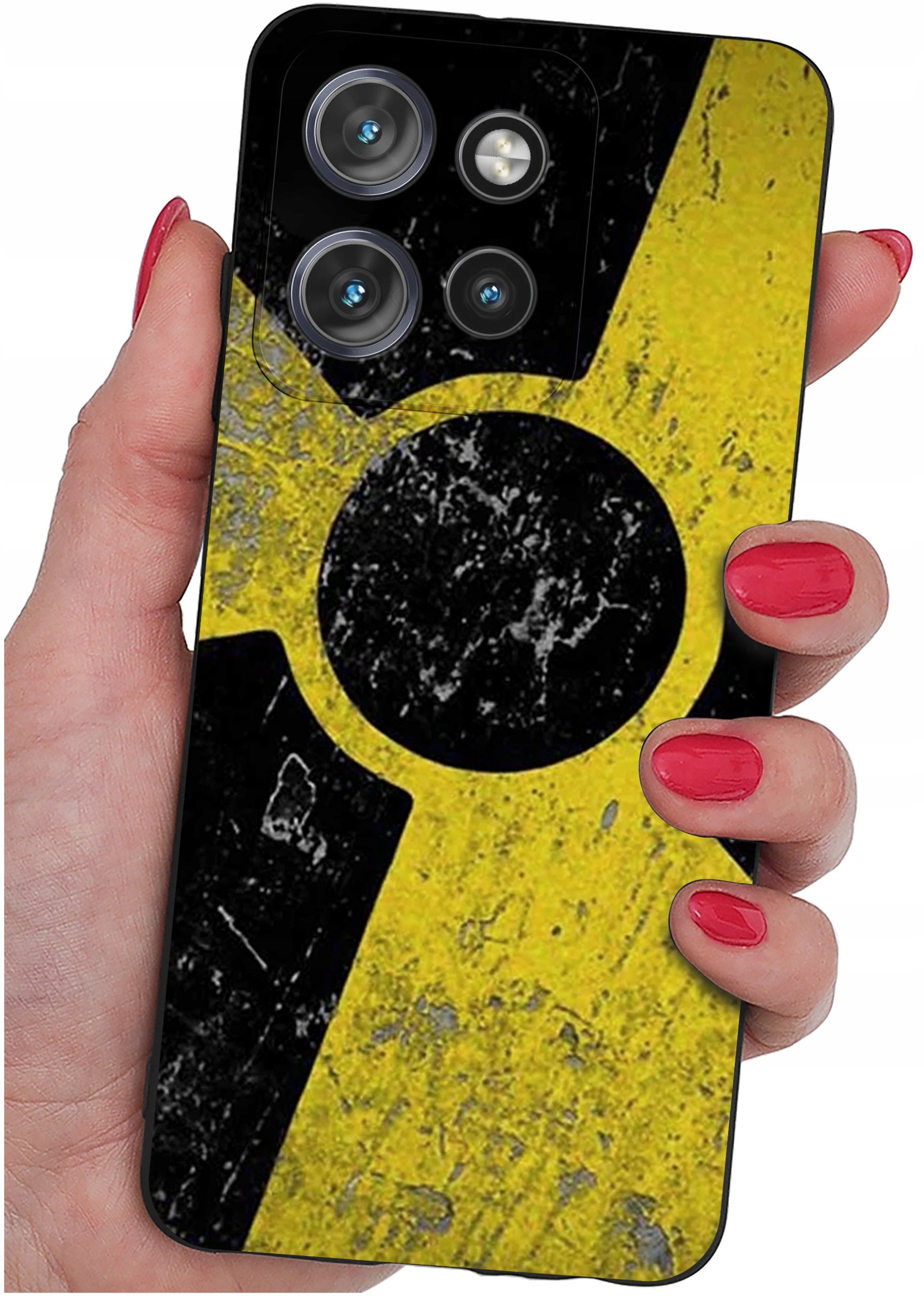 Etui do Motorola Moto EDGE 50 Neo WZORY |SILIKONOWE MATT CASE + SZKŁO 9H