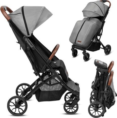 Wózek Kidwell Kompaktowy wózek spacerowy Colmer Cool Gray - szary