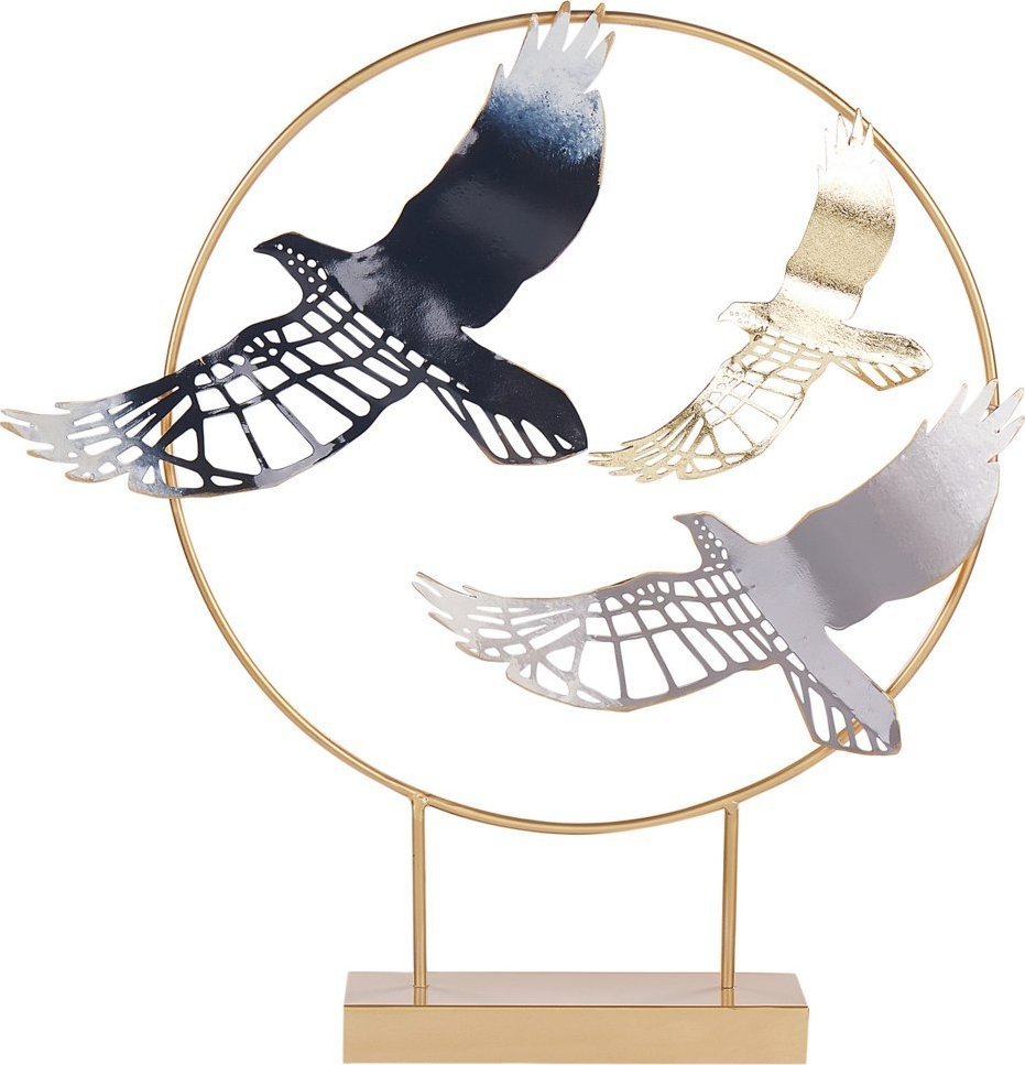 Beliani Figurka dekoracyjna ptaki wielokolorowa SAMARIUM