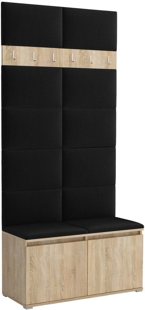 Tapicerowana garderoba Noris I - kolor sonoma + tkanina Trinity 16