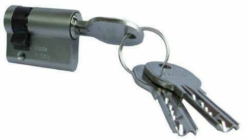 CYLINDER LOCK 40MM 30X10 CHROME 5 KEYS