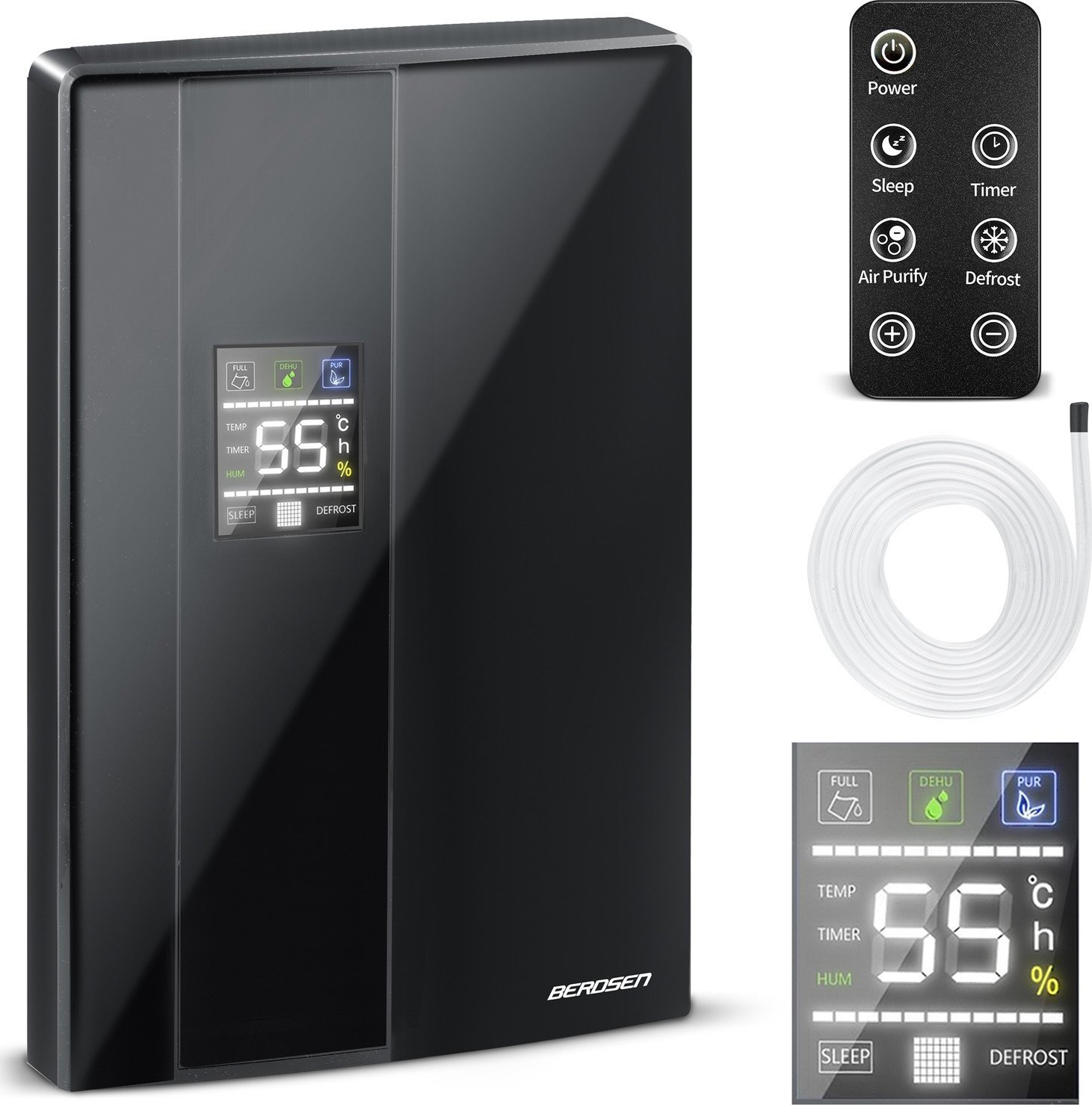 Berdsen Osuszacz powietrza - pochłaniacz wilgoci Berdsen BR-20D czarny