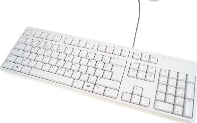 Dell Nowa Klawiatura Dell KB212 USB QWERTY PL Szara BOX +Naklejki