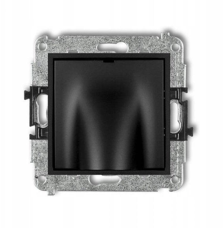 Karlik Mechanizm wypustu kabli czarny mat 12IWPK