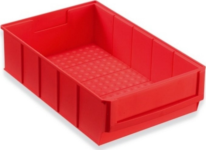 AllIT Pojemnik magazynowy czerwony- 300x180x80 mm