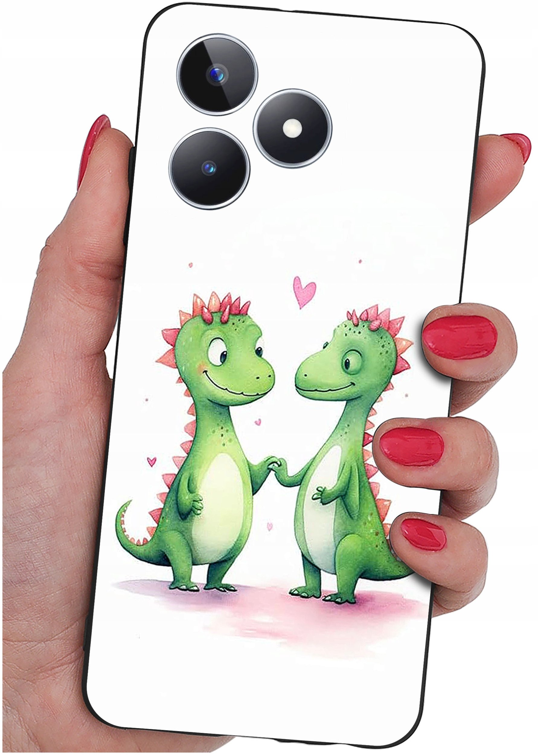 ETUI do Realme C51| C53 WZORY |SILIKONOWE MATT CASE + SZKŁO 9H