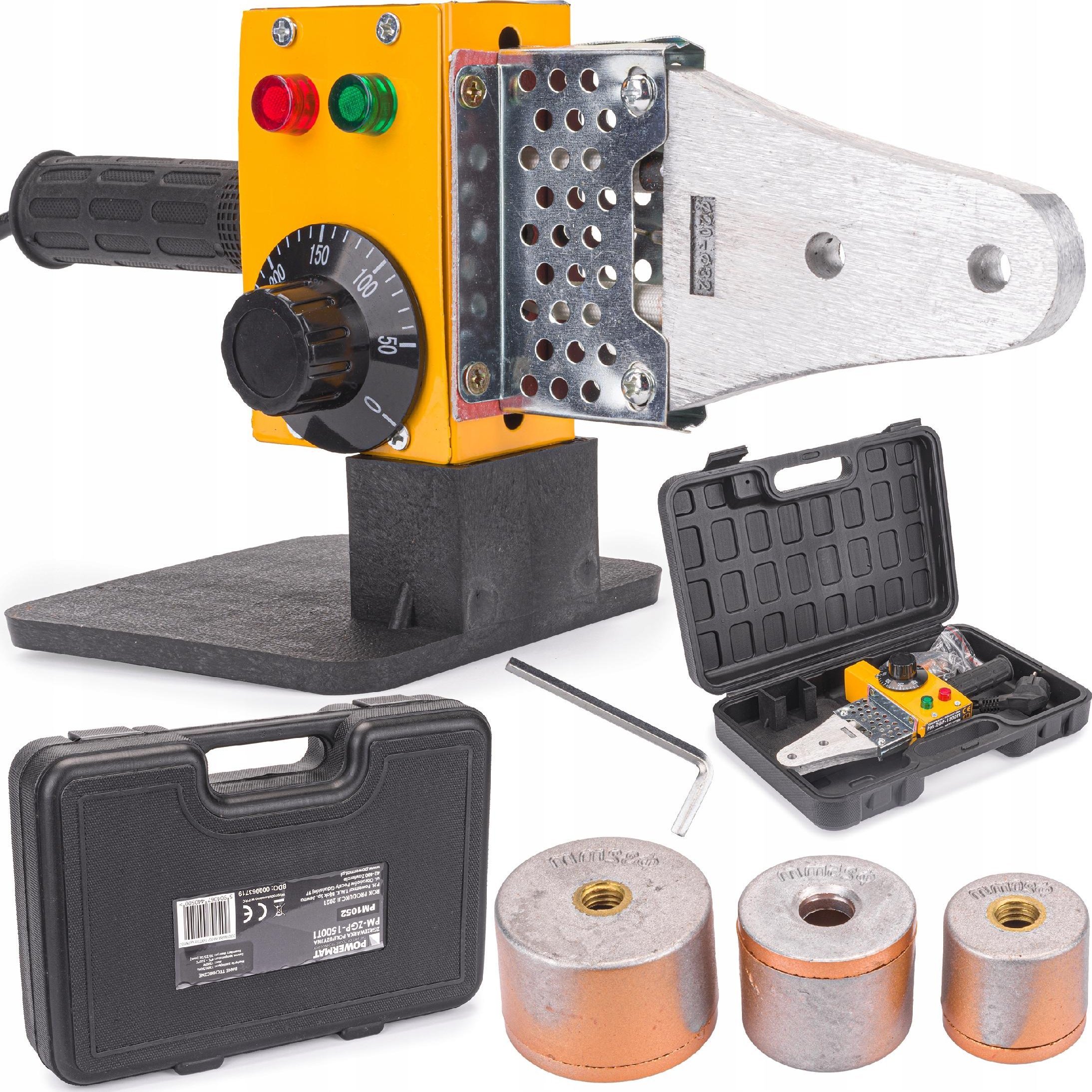 Powermat ZGRZEWARKA DO RUR PCV PP 1500W 3 MATRYCE 20-32MM