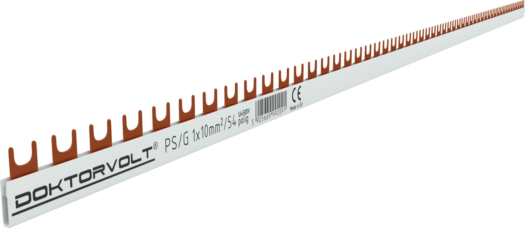 Doktorvolt Szyna łączeniowa grzebieniowa PS/G 1-fazowa 54-modułowa 10mm2 63A 2091