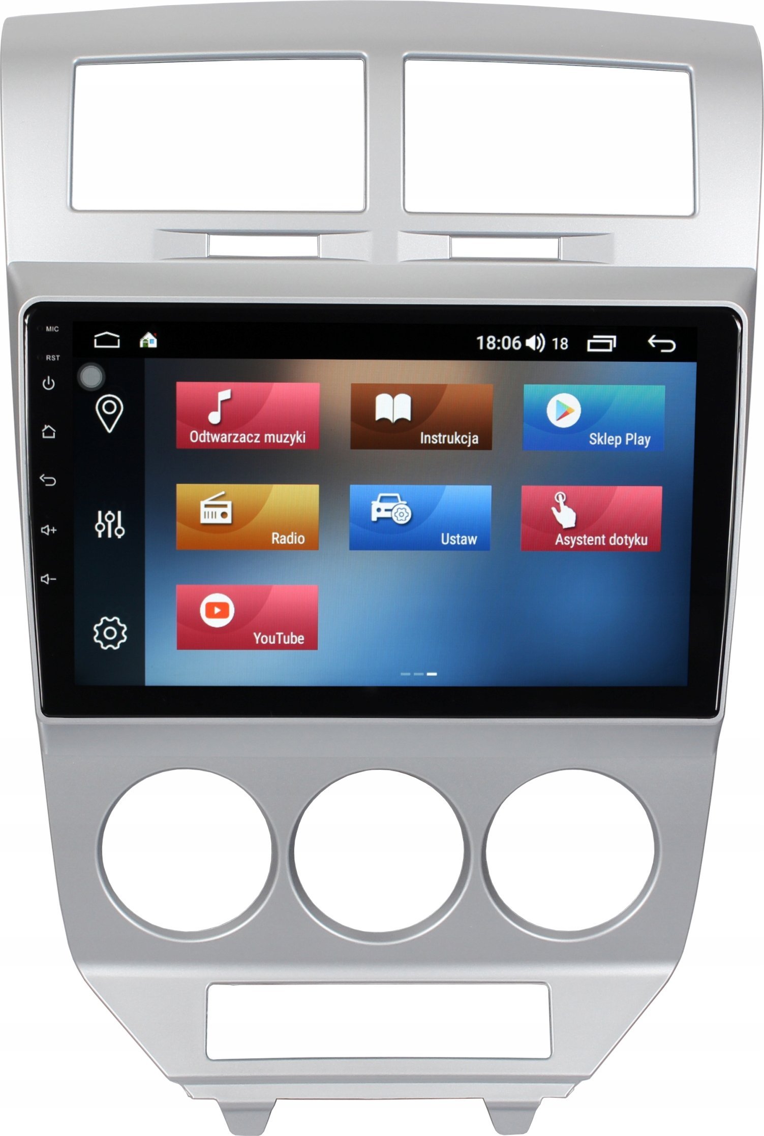 Radio samochodowe RADIO NAWIGACJA GPS DODGE CALIBER 2006-11 ANDROID