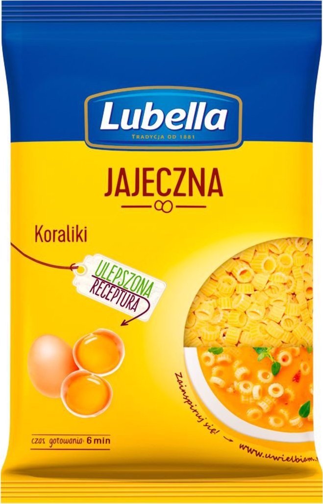 Lubella Lubella Jajeczna Makaron koraliki 250 g