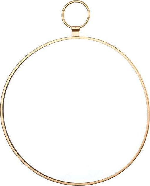 Pigmejka Lustro okrągłe Dekoracyjne złote 25x20x0,5 uniwersalny