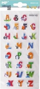 Naklejki 3D alfabet zwierzaki