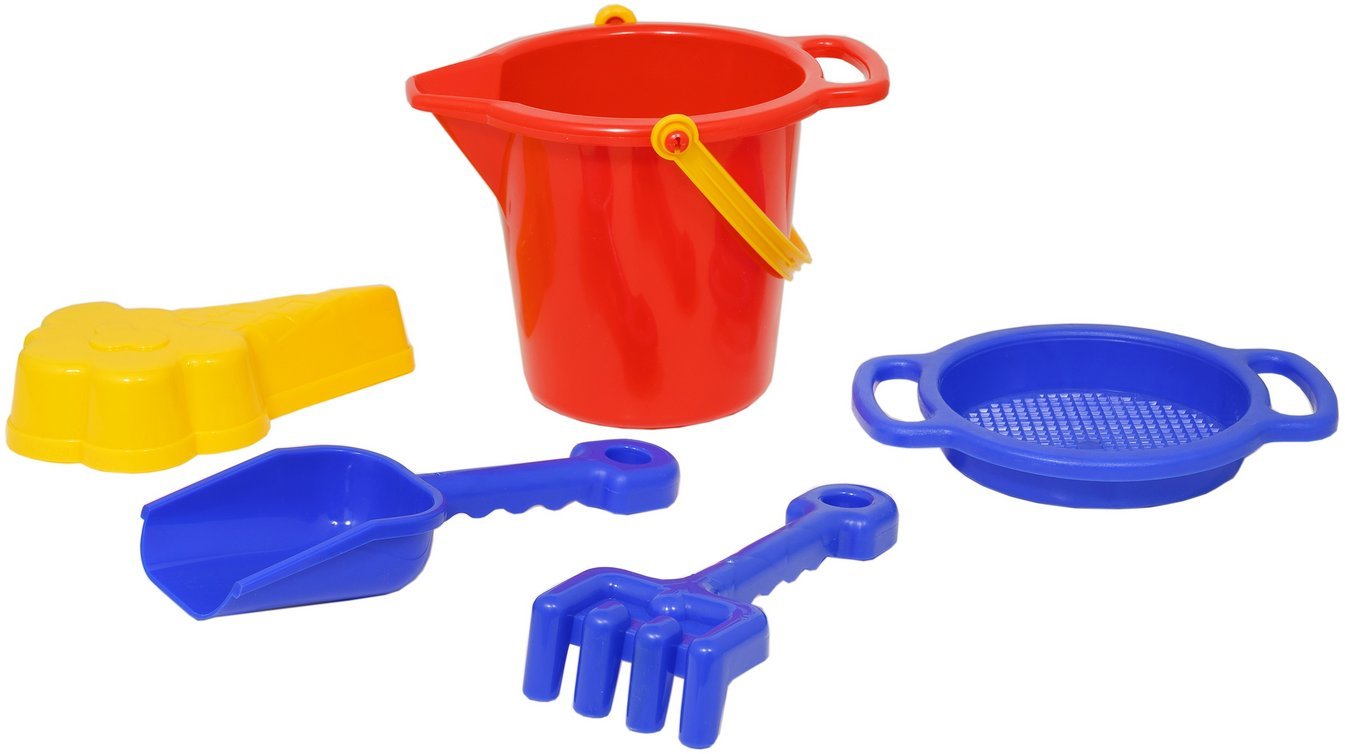 PLASTO Wiaderko z akcesoriami do piasku 5 elementów PLA1509