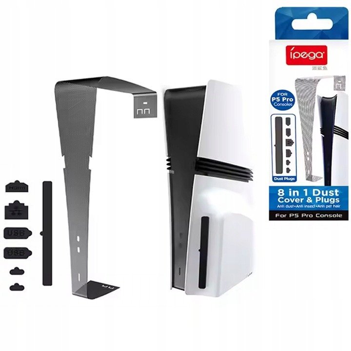 iPega P5R001 ZATYCZKI zaślepki antykurzowe do PS5 Pro + siateczka antykurz standard