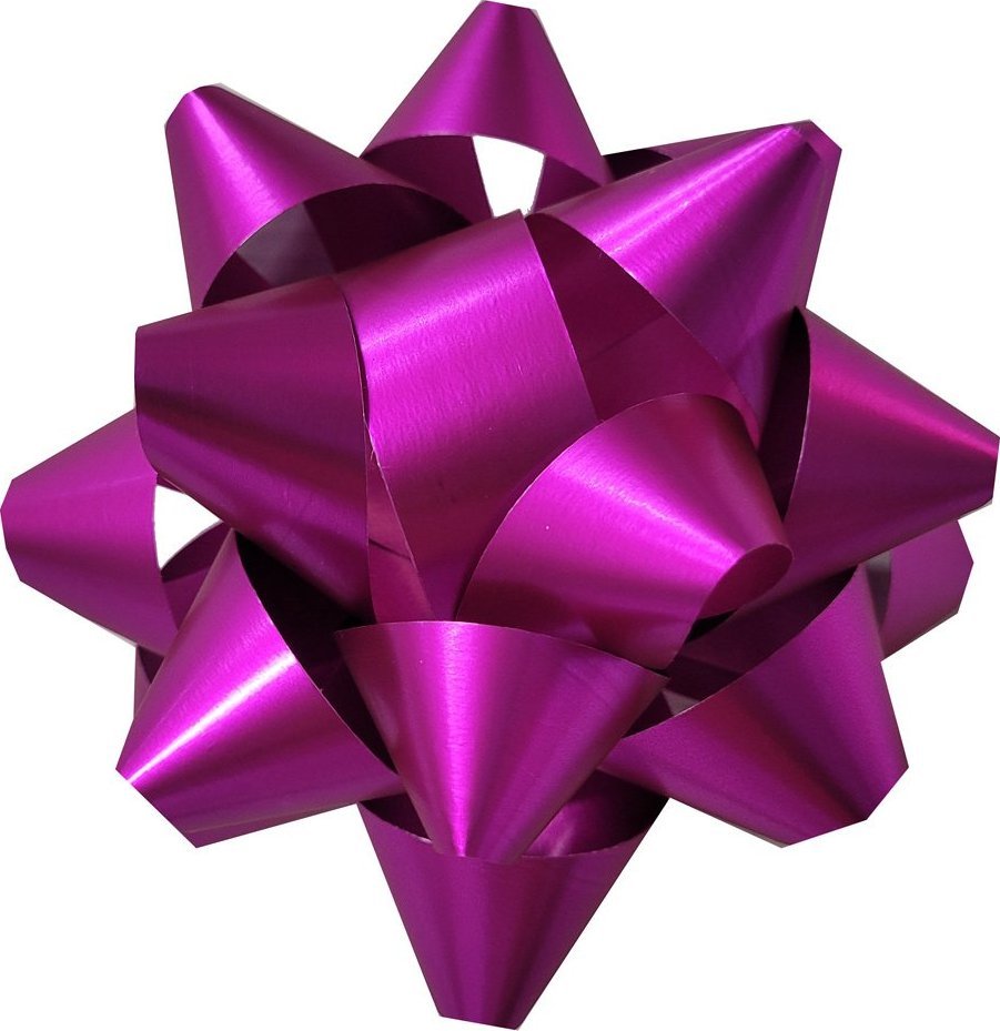 Fastima Rozetka RÓŻOWA KOKARDA do prezentów 9cm 9M