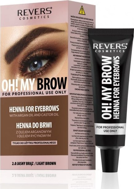 REVERS Oh! My Brow Henna kremowa do brwi - jasny brąz