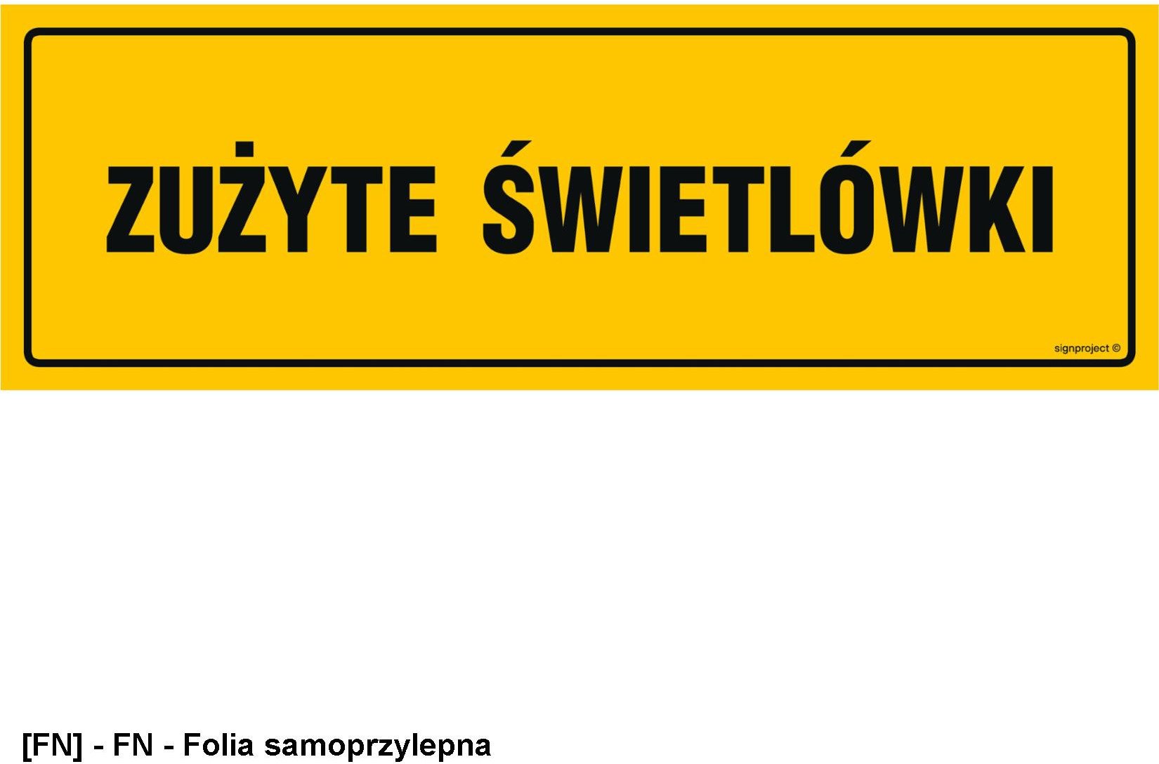 NC126 - Zużyte świetlówki 450x150