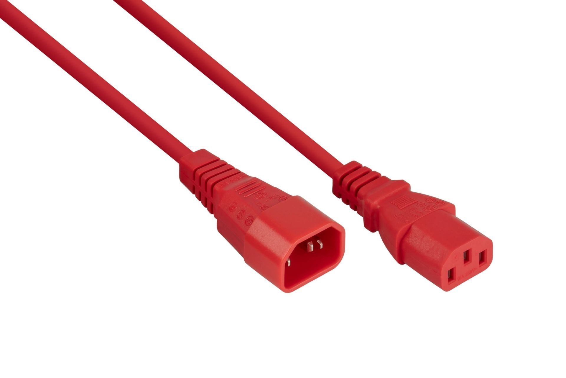 Kabelmeister SK1430-R030 kabel zasilające Czerwony 3 m IEC C14 IEC C13