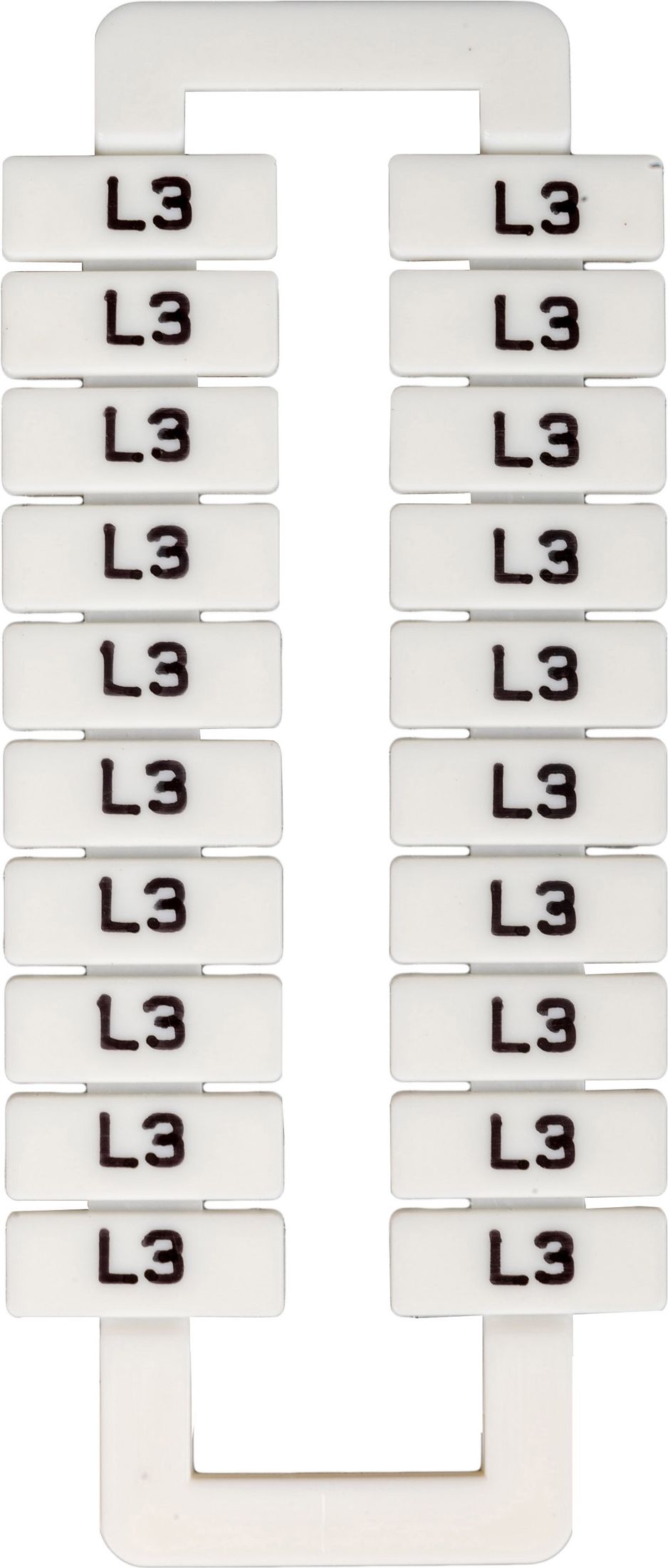 EM Group Oznacznik do złączek szynowych 2,5-70mm2 /L3/ biały 20szt. (43192)