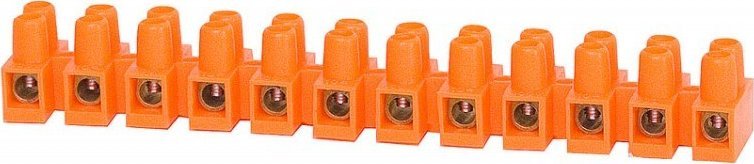 Onnline Listwa zaciskowa 12 torowa. 6mm2 pomarańczowa ONNLINE