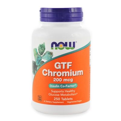 NOW Foods Tabletki GTF Chromium 250 tabl.