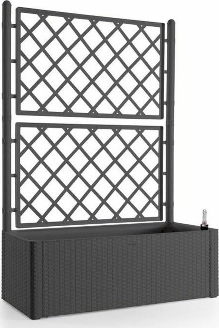 Stefanplast Samonawadniająca donica Stefanplast Natural Deluxe Prostokątny Antracyt 100 x 43 x 142 cm