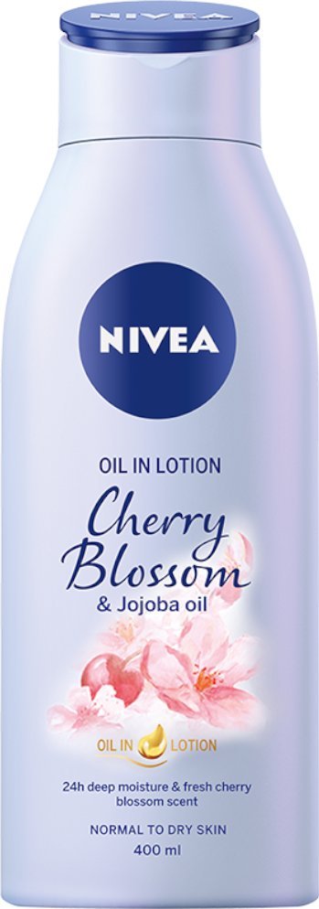Osram NIVEA Balsam do ciała o zapachu Kwiatu Wiśni z Olejkiem Jojoba 400 ml