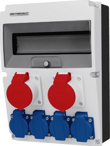 Doktorvolt Rozdzielnica budowlana JUN 2x16A 4x230V gniazda Bals DOKTORVOLT