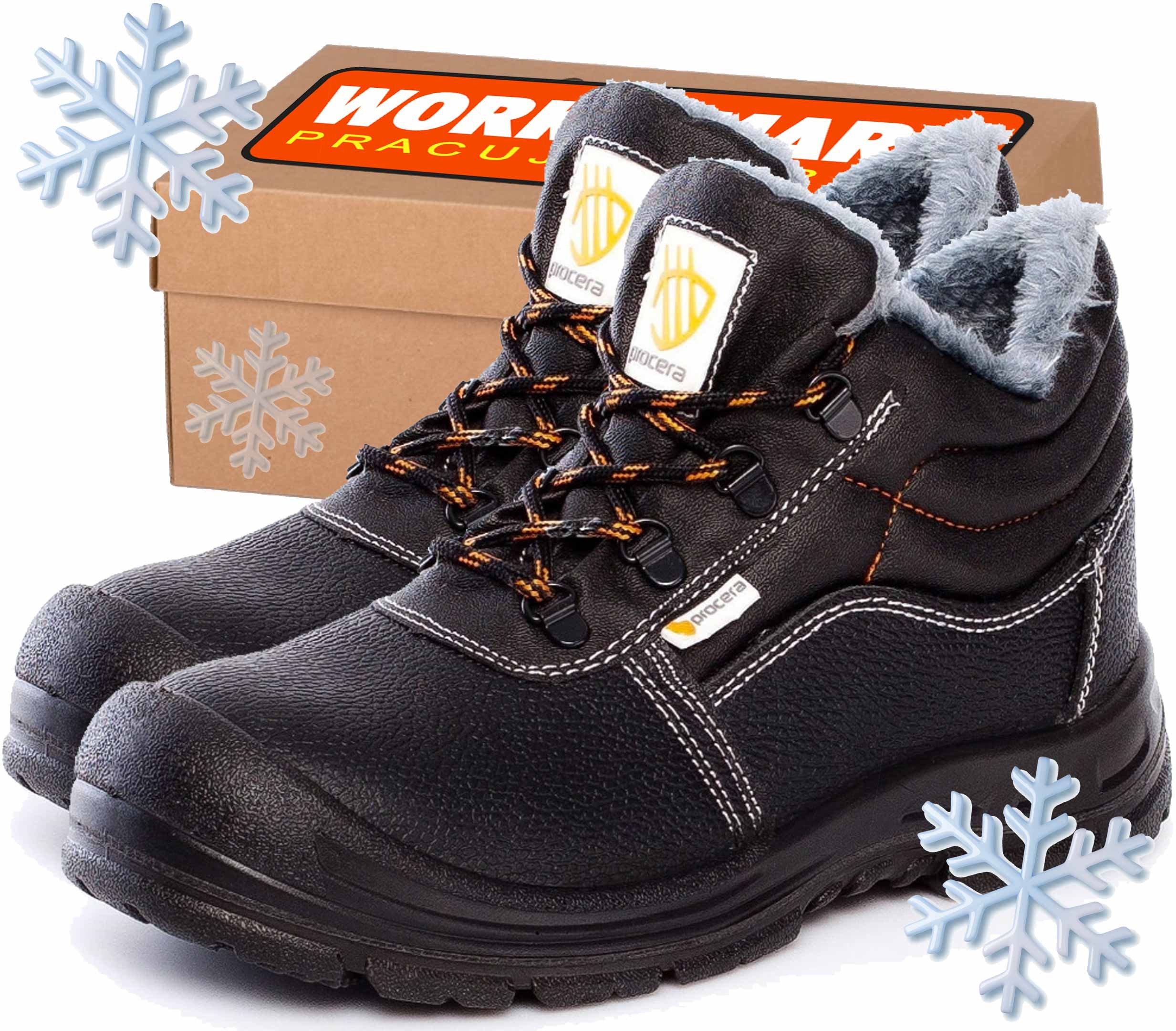 PROCERA Buty Skórzane Trzewiki Robocze Zimowe Ocieplane Solid Winter S1 Src Bhp Prc-Winter Solid (2) 5902767611794