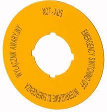 Eaton Tabliczka opisowa żółta okrągła fi60mm (167639)