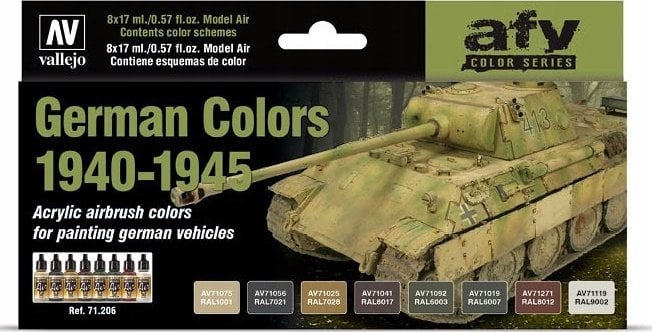 Vallejo Vallejo: AFV - German Colors 1940-1945 8x17