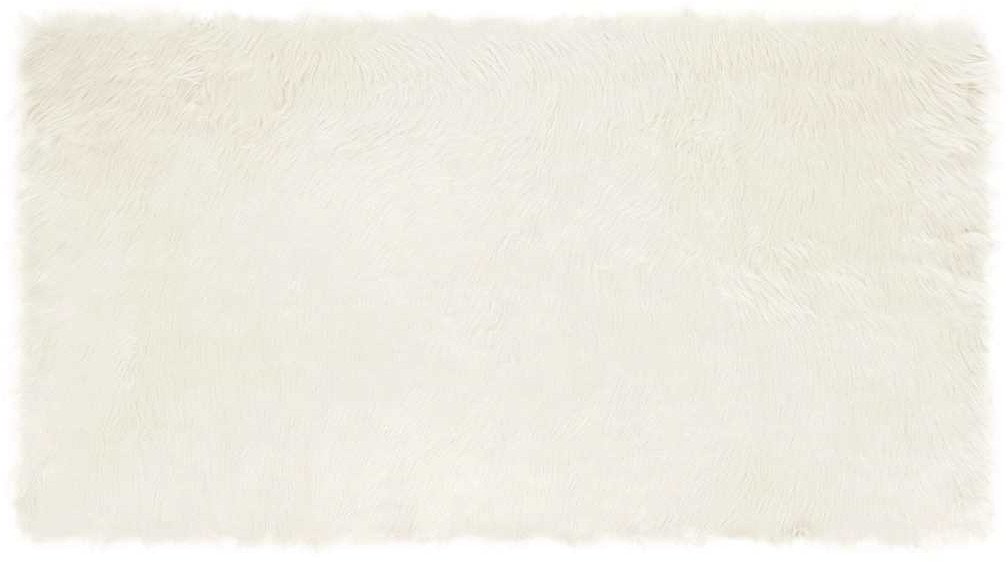 vidaXL Sztuczny dywan owczy biały 60 x 110 cm