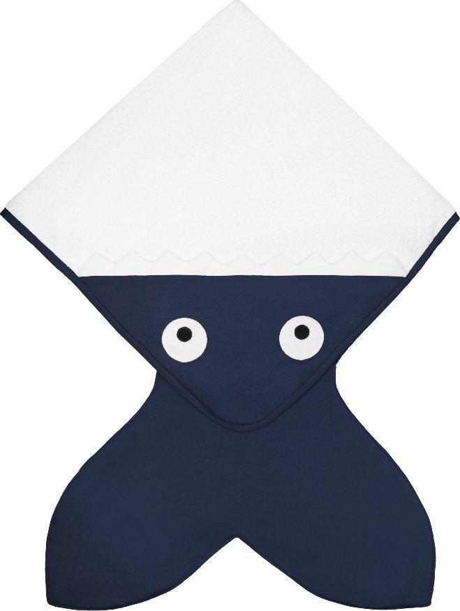 Baby Bites Baby bites ręcznik z kapturkiem 75 x 75 cm navy