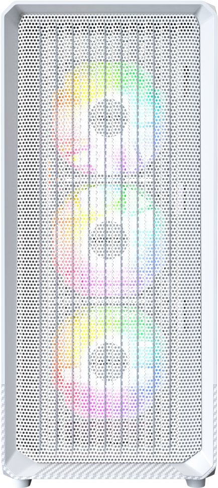 Montech X5 PC-Gehäuse, Midi-Tower, E-ATX, ARGB, Tempered Glass - weiß