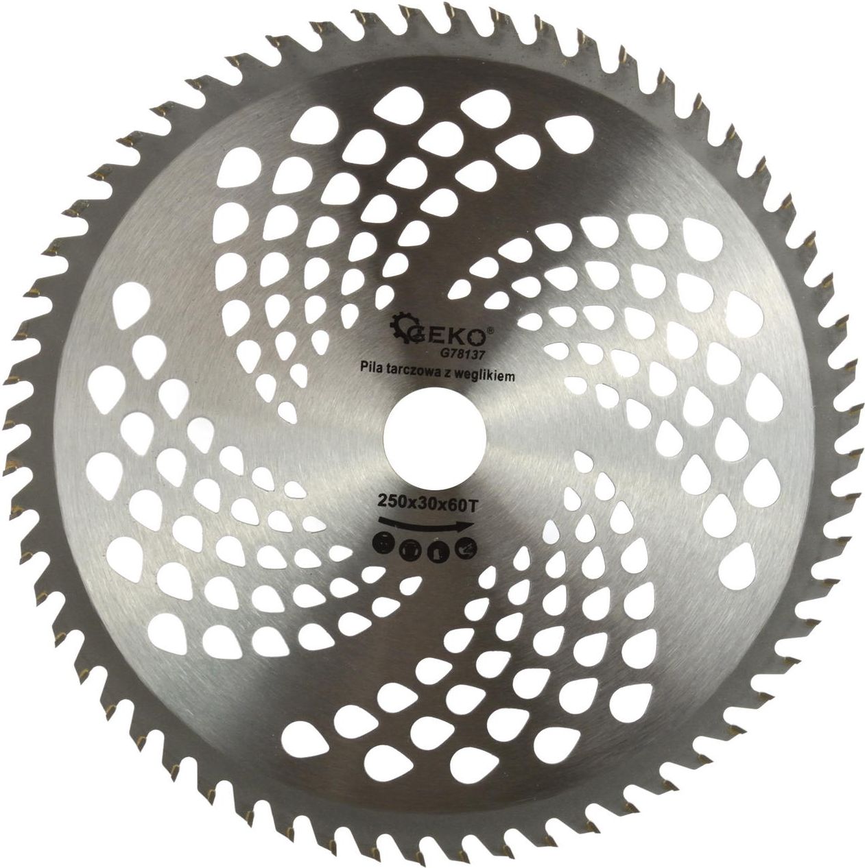 Geko Tarcza do drewna 250x30x60T(otwory) (50)