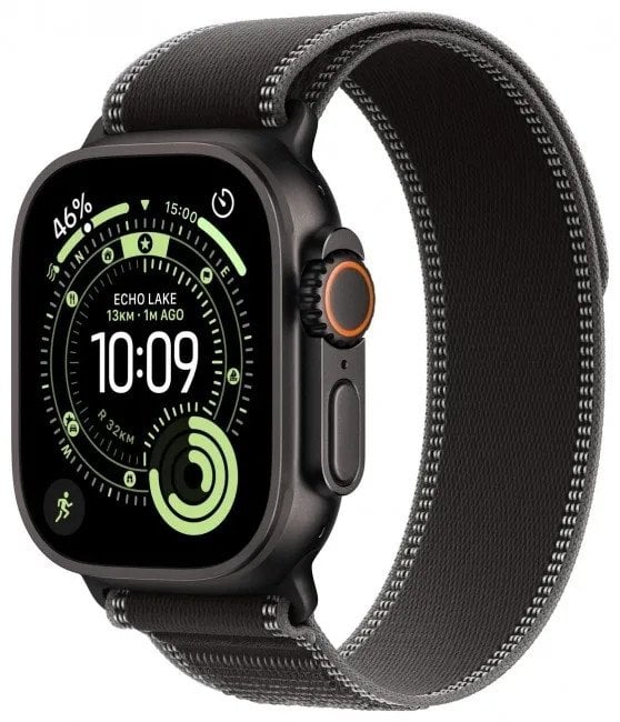 Smartwatch Apple Watch Ultra 3 GPS + Cellular 49mm Black Titanium / Trail Loop M/L Czarny (MF1H4QP-A)