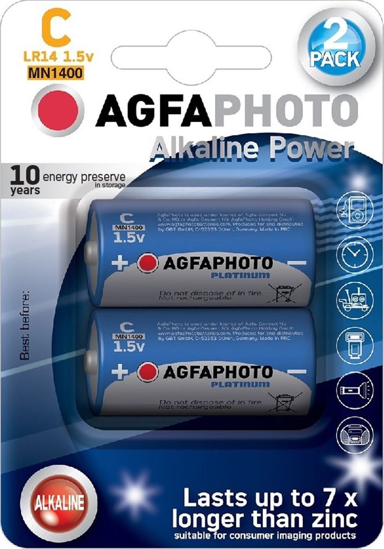 Agfa Bateria C / R14 7800mAh 2 szt.